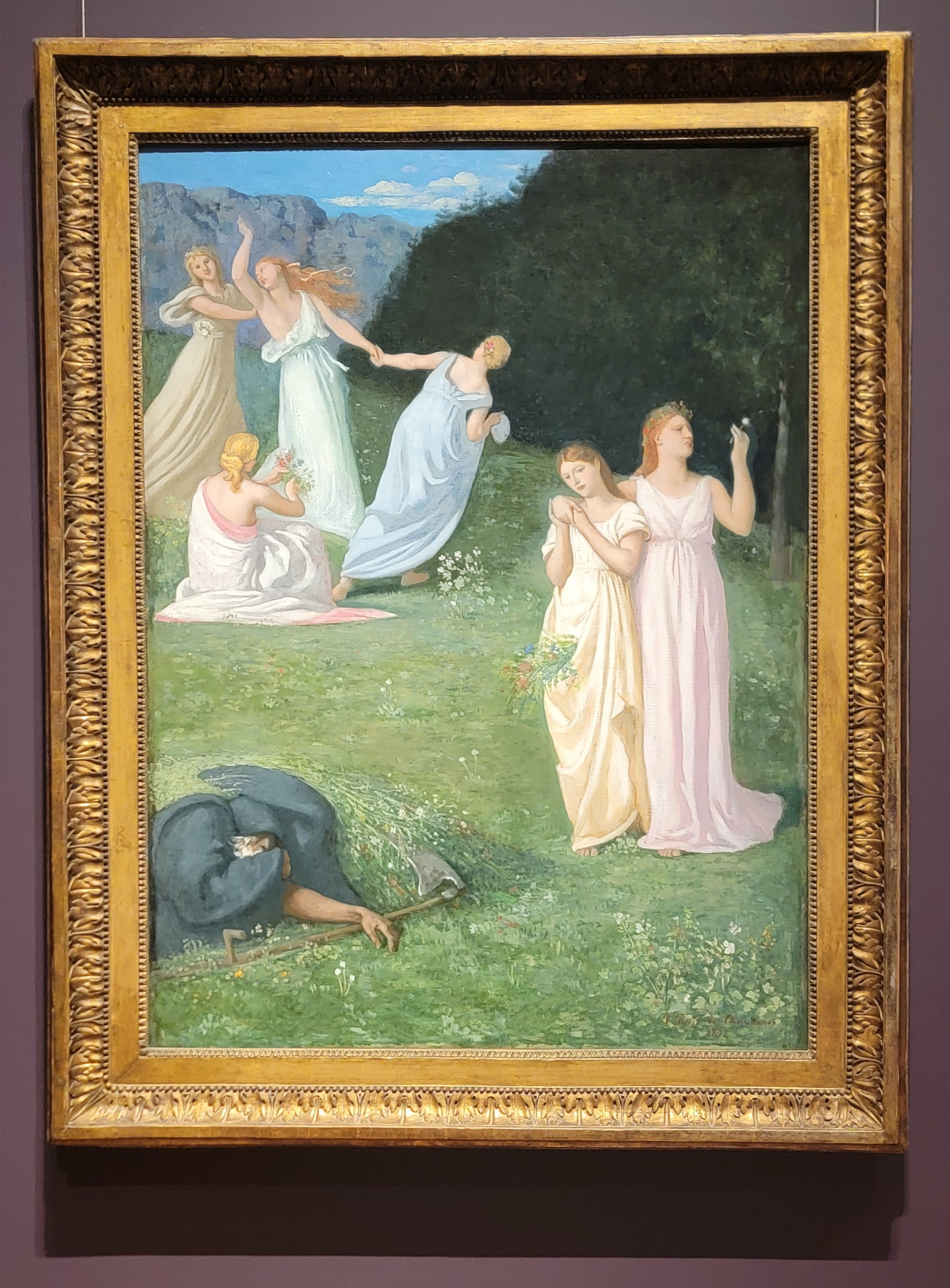 Pierre Puvis de Chavannes, Death and the Maidens, 1872, Clark Art Institute