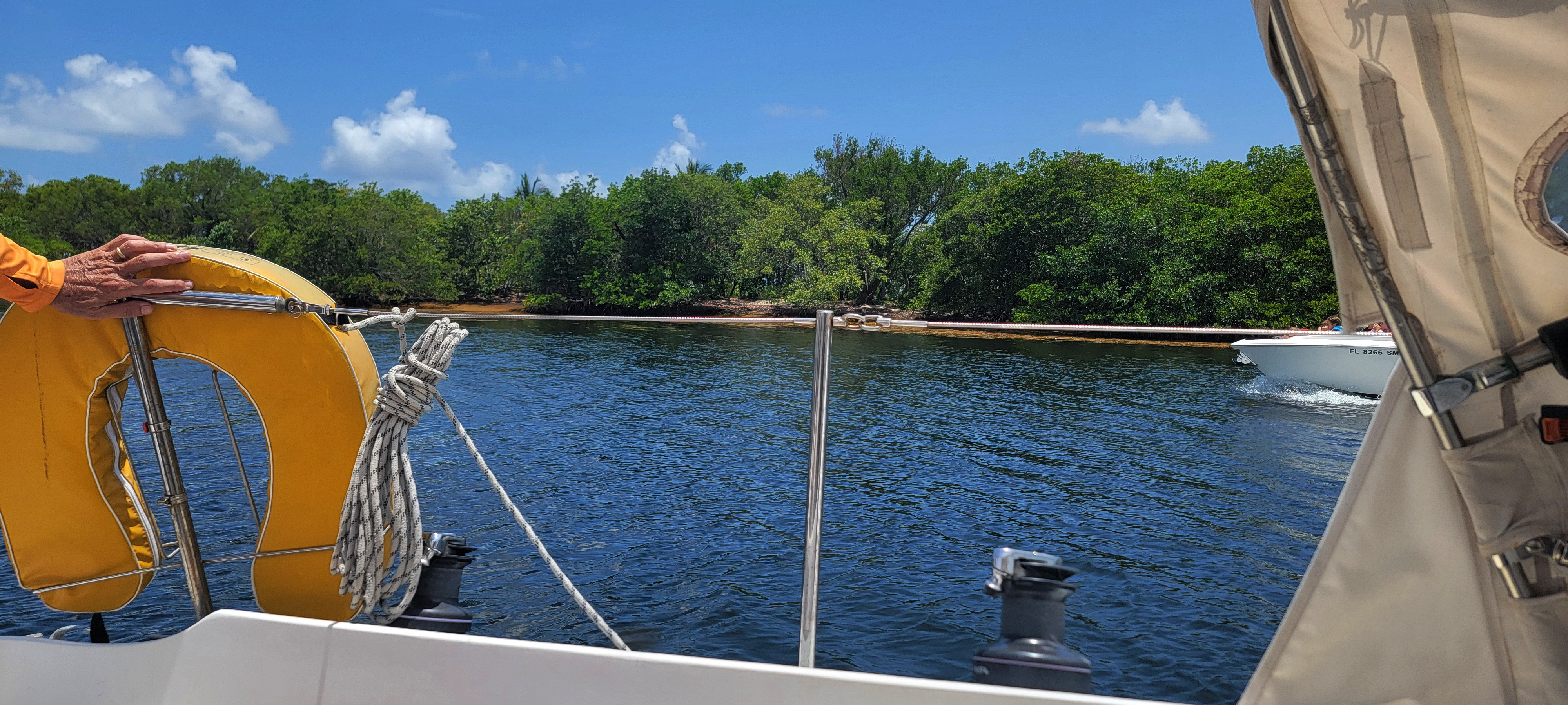 Returning to the mooring