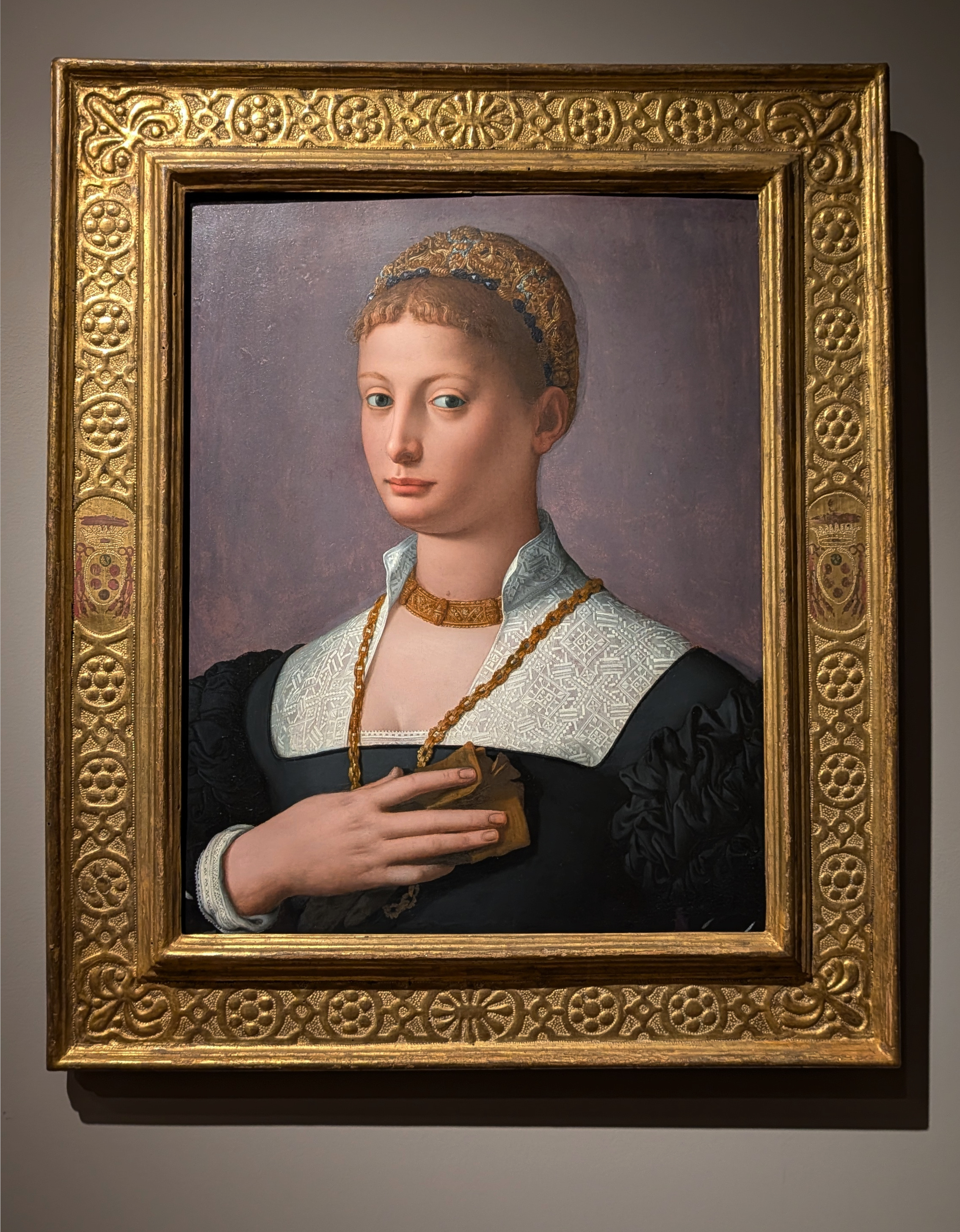 Agnolo Bronzino, Portrait of a Woman, 1550, oil on wood, Cleveland Museum of Art