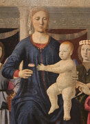 Piero della Francesca, Virgin and Child Enthroned with Four Angels (detail), c. 1460–70, Clark Art Institute