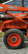 Flat tire on the tractor