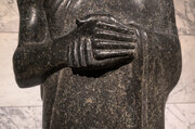 Statue of Gudea (detail), 2144–2124 BCE, dolerite, Mesopotamia, Neo-Sumerian, Iraq, Girsu, Cleveland Museum of Art