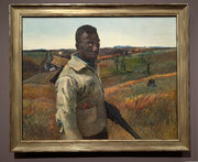 Andrew Wyeth, Black Hunter, 1938, egg tempera on panel, Wyeth Foundation for American Art Collection, seen at the Cleveland Museum of Art